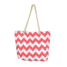 Load image into Gallery viewer, Premium Large Chevron Zig Zag Canvas Tote Shoulder Bag Handbag - Diff Colors