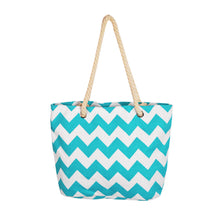 Load image into Gallery viewer, Premium Large Chevron Zig Zag Canvas Tote Shoulder Bag Handbag - Diff Colors