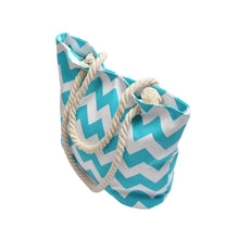 Load image into Gallery viewer, Premium Large Chevron Zig Zag Canvas Tote Shoulder Bag Handbag - Diff Colors
