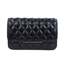 Load image into Gallery viewer, Classic Smooth Quilted Flap Clutch Handbag Crossbody Shoulder Bag - Diff Colors