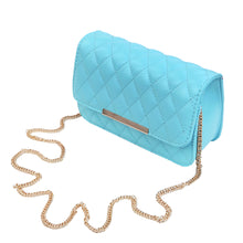 Load image into Gallery viewer, Classic Smooth Quilted Flap Clutch Handbag Crossbody Shoulder Bag - Diff Colors