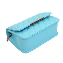 Load image into Gallery viewer, Classic Smooth Quilted Flap Clutch Handbag Crossbody Shoulder Bag - Diff Colors