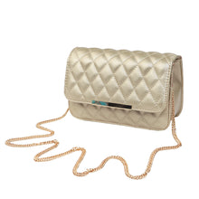 Load image into Gallery viewer, Classic Smooth Quilted Flap Clutch Handbag Crossbody Shoulder Bag - Diff Colors