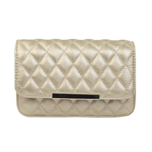 Load image into Gallery viewer, Classic Smooth Quilted Flap Clutch Handbag Crossbody Shoulder Bag - Diff Colors