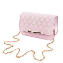 Load image into Gallery viewer, Classic Smooth Quilted Flap Clutch Handbag Crossbody Shoulder Bag - Diff Colors