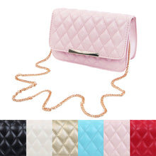 Load image into Gallery viewer, Classic Smooth Quilted Flap Clutch Handbag Crossbody Shoulder Bag - Diff Colors