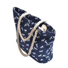 Load image into Gallery viewer, Premium Large Stallion Horse Animal Print Canvas Tote Shoulder Bag Handbag