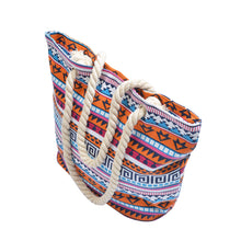 Load image into Gallery viewer, Premium Large Tribal Aztec Geometric Bohemian Canvas Tote Shoulder Bag Handbag