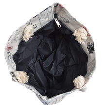 Load image into Gallery viewer, Premium Large Paris City Eiffel Tower Print Canvas Tote Shoulder Bag Handbag