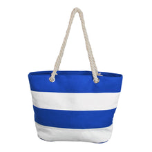 Load image into Gallery viewer, Premium Large Striped 2 Tone Canvas Tote Shoulder Bag Handbag - Diff Colors