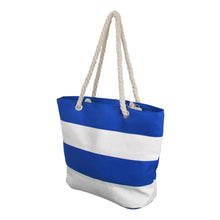 Load image into Gallery viewer, Premium Large Striped 2 Tone Canvas Tote Shoulder Bag Handbag - Diff Colors