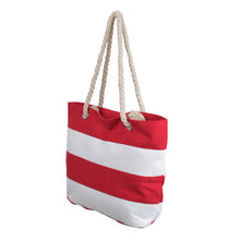 Load image into Gallery viewer, Premium Large Striped 2 Tone Canvas Tote Shoulder Bag Handbag - Diff Colors