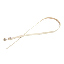 Load image into Gallery viewer, Women's Leather Double Bow Buckle Skinny Fashion Belt