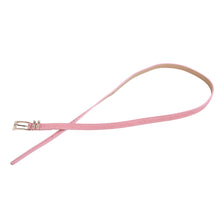 Load image into Gallery viewer, Women's Leather Double Bow Buckle Skinny Fashion Belt