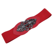Load image into Gallery viewer, Premium Interlocking Floral Buckle Wide Elastic Stretch Waist Belt Waistband