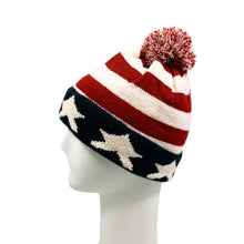 Load image into Gallery viewer, Premium Unisex Warm Knit USA American Flag Style Beanie Hat