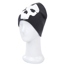 Load image into Gallery viewer, Premium Cotton Blend Glow in the Dark Skull Beanie Cap Hat
