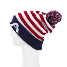 Load image into Gallery viewer, Premium Unisex Warm Knit USA American Flag Style Stripes Beanie Hat