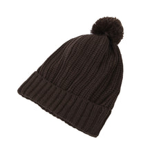 Load image into Gallery viewer, Premium Unisex Ribbed Knit Solid Color Winter Beanie Hat w- Pom Pom