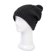 Load image into Gallery viewer, Premium Unisex Ribbed Knit Solid Color Winter Beanie Hat w- Pom Pom