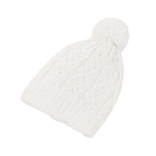 Load image into Gallery viewer, Premium Thermal Dual Layer Diamond Knit Winter Beanie Hat w- Pom Pom