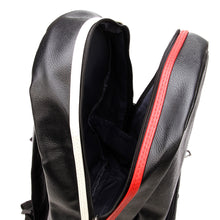 Load image into Gallery viewer, Premium US American Flag Studded Black PU Leather Backpack School Shoulder Bag
