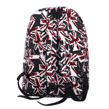 Load image into Gallery viewer, Premium Vintage Black Union Jack UK Flag Canvas Backpack School Shoulder Bag