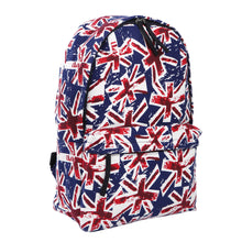Load image into Gallery viewer, Premium Vintage Black Union Jack UK Flag Canvas Backpack School Shoulder Bag