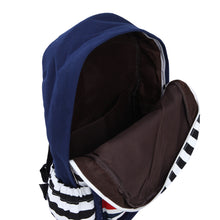 Load image into Gallery viewer, Premium Union Jack UK Flag Polka Dot Canvas Backpack School Shoulder Bag