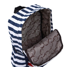 Load image into Gallery viewer, Premium Union Jack UK Flag Polka Dot Canvas Backpack School Shoulder Bag