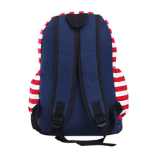 Load image into Gallery viewer, Premium Union Jack UK Flag Polka Dot Canvas Backpack School Shoulder Bag
