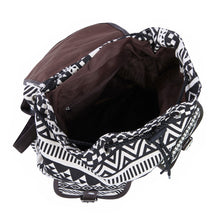 Load image into Gallery viewer, Lightweight Bohemian Tribal Aztec Canvas Backpack School Travel Shoulder Bag