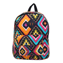 Load image into Gallery viewer, Multi Color Bohemian Tribal Aztec Canvas Backpack School Travel Shoulder Bag - Diff Colors