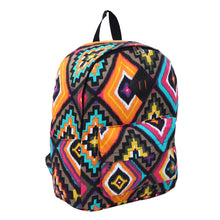 Load image into Gallery viewer, Multi Color Bohemian Tribal Aztec Canvas Backpack School Travel Shoulder Bag - Diff Colors