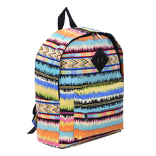 Load image into Gallery viewer, Multi Color Bohemian Tribal Aztec Canvas Backpack School Travel Shoulder Bag - Diff Colors