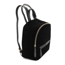 Load image into Gallery viewer, Premium Black Velvet Casual Travel Backpack Shoulder Bag