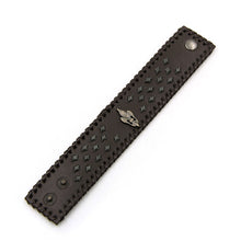 Load image into Gallery viewer, Premium Fleur De Lis Diamond Studded PU Leather Bracelet