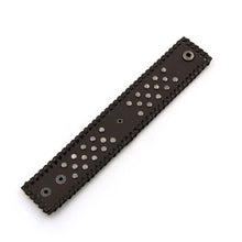 Load image into Gallery viewer, Premium Fleur De Lis Diamond Studded PU Leather Bracelet