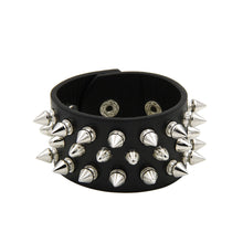Load image into Gallery viewer, Premium Spike Studded PU Leather Bracelet