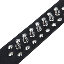 Load image into Gallery viewer, Premium Black Spike Studded PU Leather Bracelet