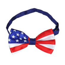 Load image into Gallery viewer, Premium Men's USA US American Flag Tuxedo Neck Bowtie Bow Tie
