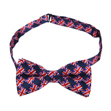 Load image into Gallery viewer, Premium Union Jack British UK Flag Tuxedo Neck Bowtie Bow Tie