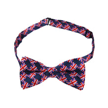Load image into Gallery viewer, Kids Boys Union Jack British UK Flag Tuxedo Neck Bowtie Bow Tie