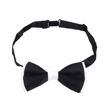 Load image into Gallery viewer, Kids Small 2-Tone Adjustable Tuxedo Neck Bowtie Bow Tie