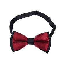 Load image into Gallery viewer, Kids Small 2-Tone Adjustable Tuxedo Neck Bowtie Bow Tie