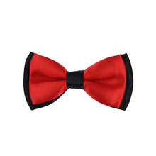 Load image into Gallery viewer, Kids Small 2-Tone Adjustable Tuxedo Neck Bowtie Bow Tie
