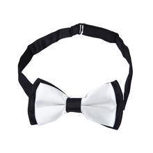 Load image into Gallery viewer, Kids Small 2-Tone Adjustable Tuxedo Neck Bowtie Bow Tie