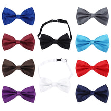 Load image into Gallery viewer, Kids Small Solid Color Adjustable Tuxedo Neck Bowtie Bow Tie - Diff Colors