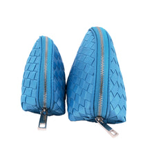 Load image into Gallery viewer, Premium Interlace Braided Wristlet Cosmetic Makeup Bag Set of 2 - Diff Colors