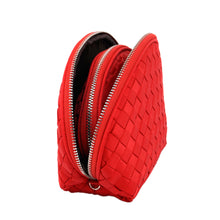 Load image into Gallery viewer, Premium Interlace Braided Wristlet Cosmetic Makeup Bag Set of 2 - Diff Colors